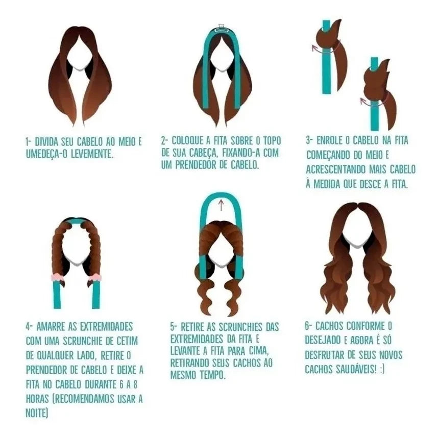 Modelador DeLuxe Hair Cetim | Efeito babyliss sem fonte de calor + Brinds - Melly