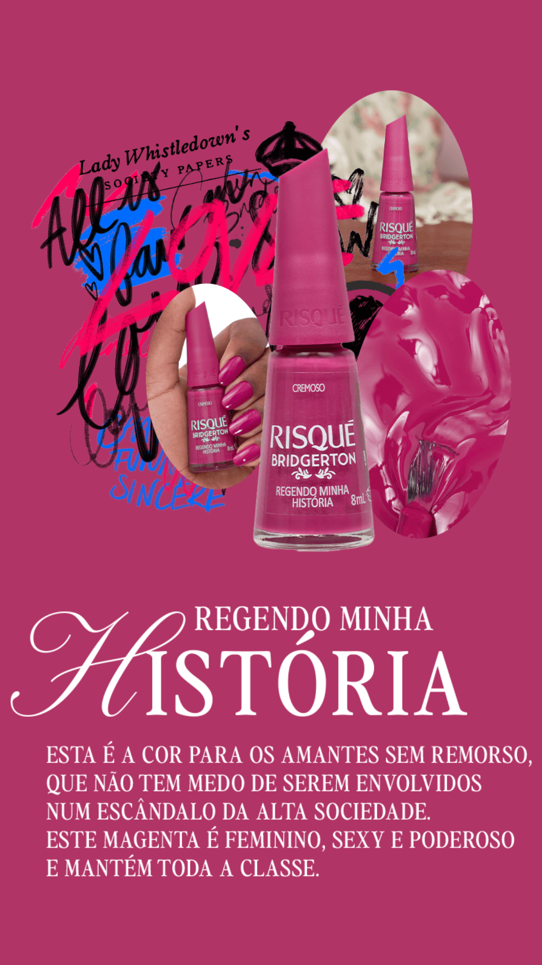 Kit Esmaltes Risqué Bridgerton - 8 produtos