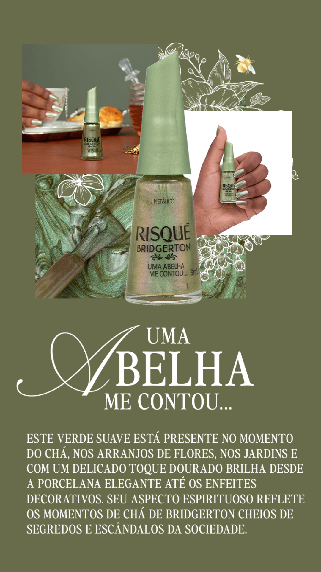 Kit Esmaltes Risqué Bridgerton - 8 produtos