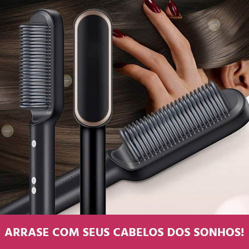 Escova Alisadora de Cabelos Bivolt 5 em 1 MultiGlam - Melly