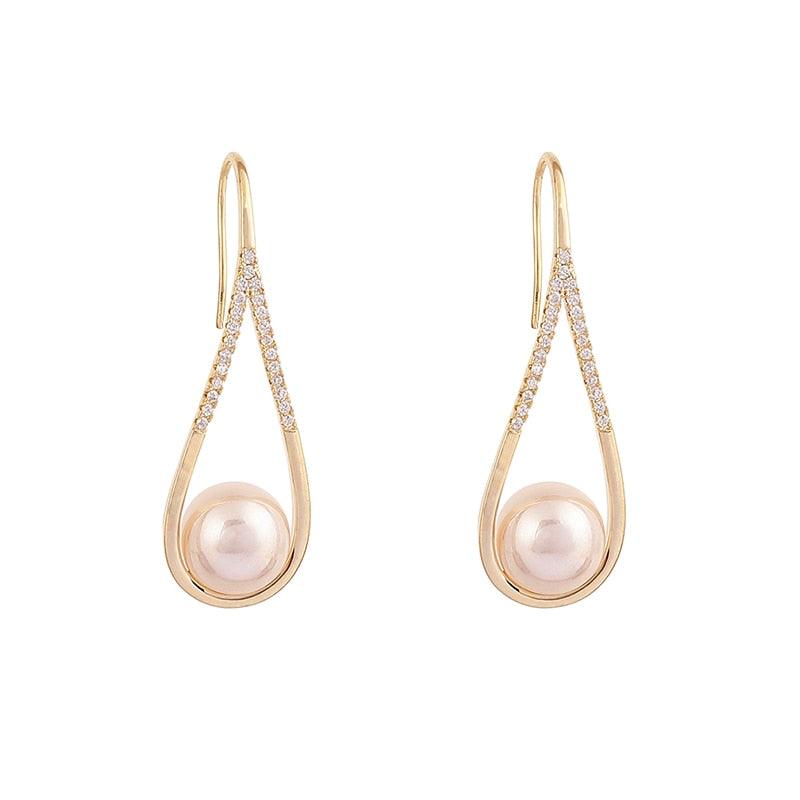Brinco Feminino Elegância Pérola Longa - Melly