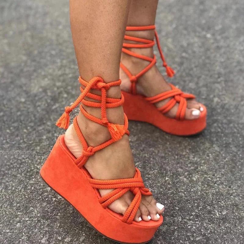 Sandália Feminina Verão com Amarração - Melly