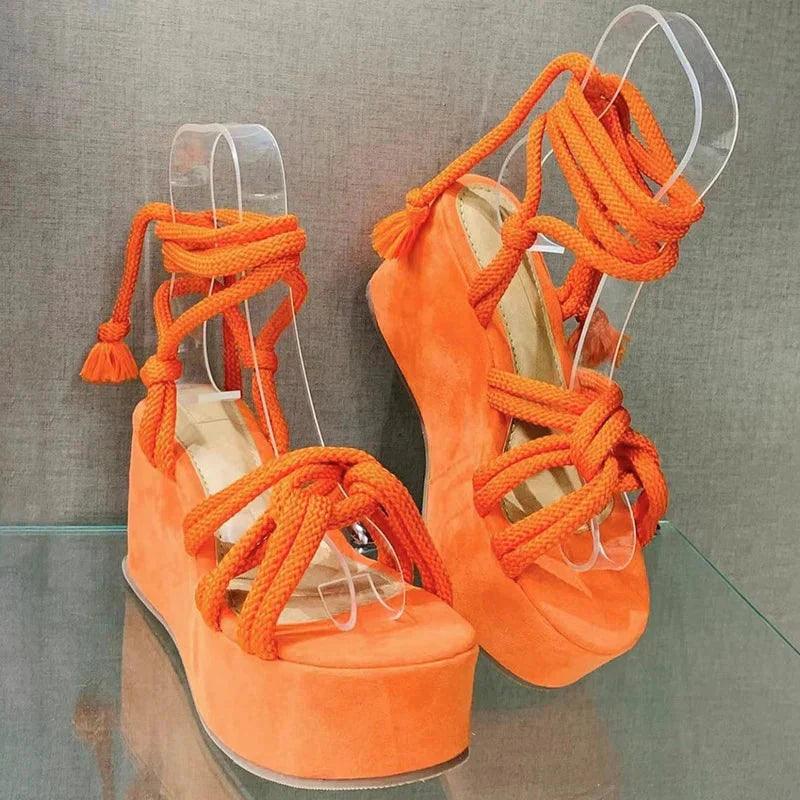 Sandália Feminina Verão com Amarração - Melly