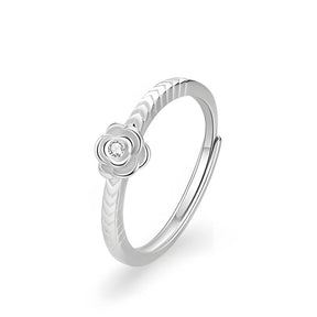 O Pequeno Príncipe e a Rosa - (Ajustável) - Prata 925 - Melly