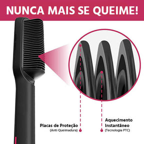 Escova Alisadora de Cabelos Bivolt 5 em 1 MultiGlam - Melly