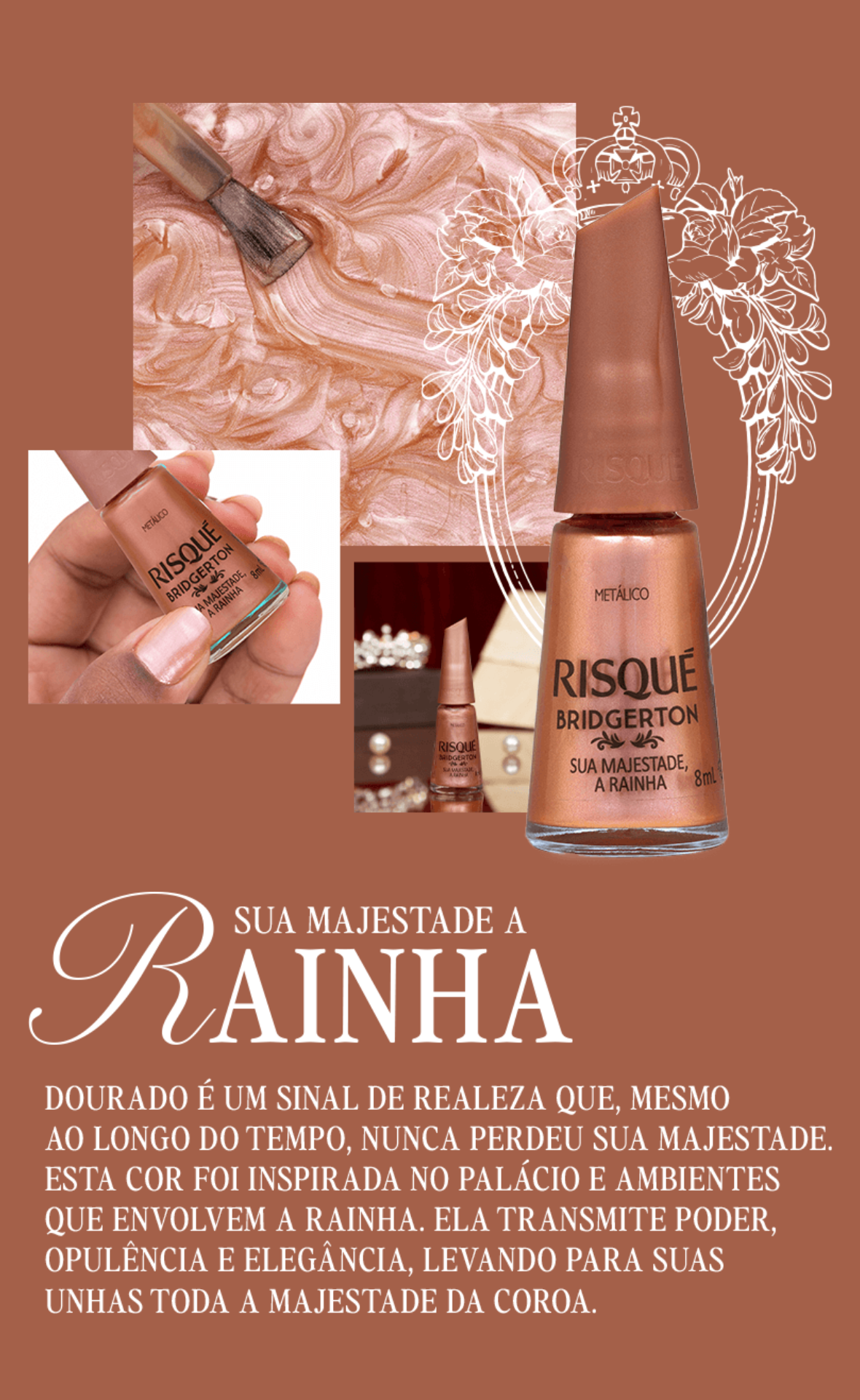Kit Esmaltes Risqué Bridgerton - 8 produtos