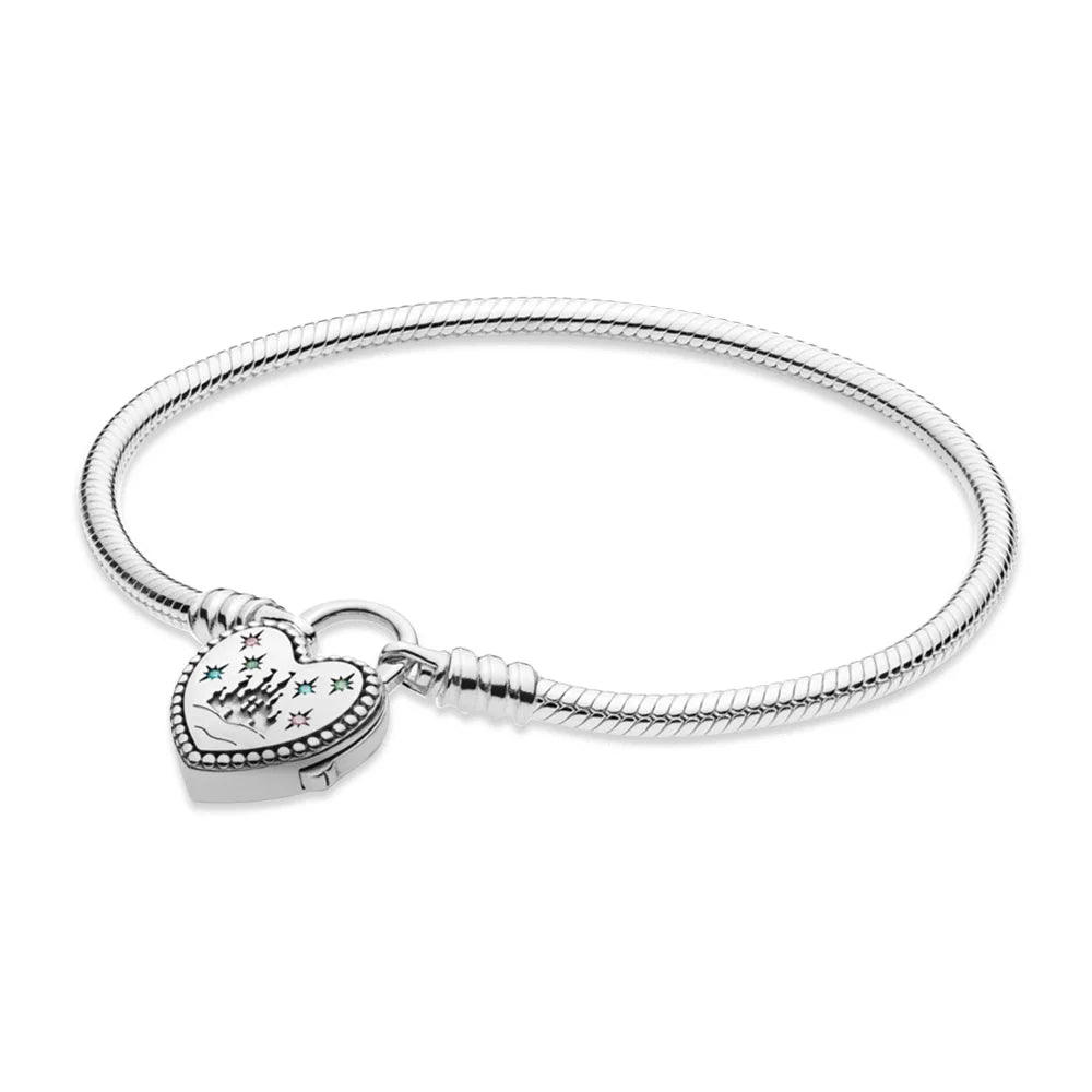 Moda coração pulseira cobra osso corrente pulseira castelo abóbora carro pulseira caber momento charme para mulheres moda jóias diy presente