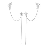 FLOWER THREADER EARRING