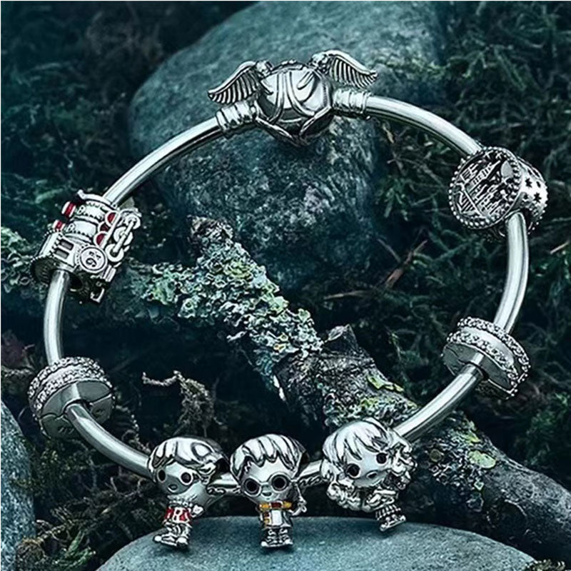 Bracelete e Pulseira Harry Potter - Prata 925