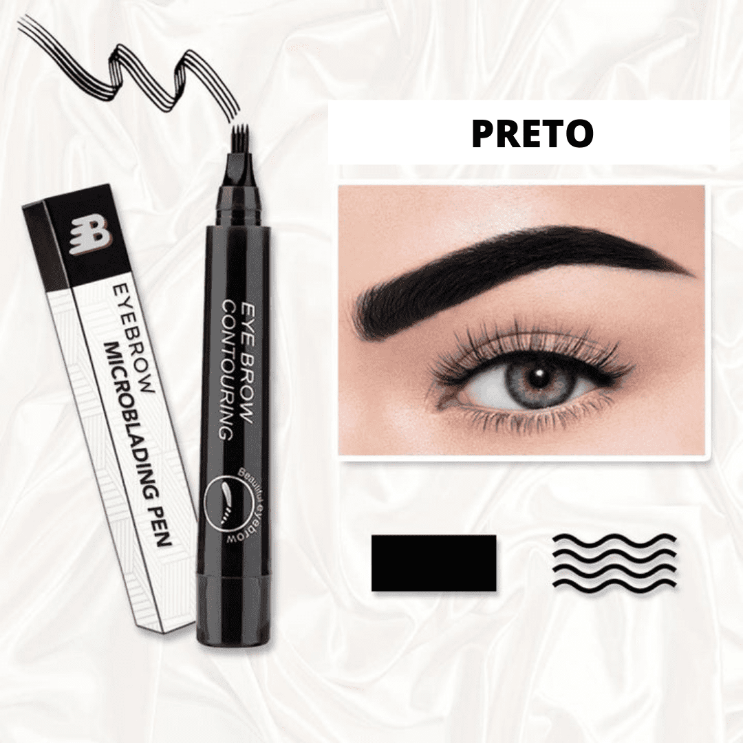 Caneta Delineadora Fio a Fio Para Sobrancelhas - Melly