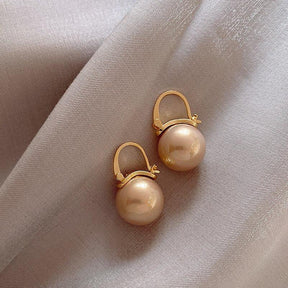 Brinco Feminino Sofisticado Pérola Champagne - Melly