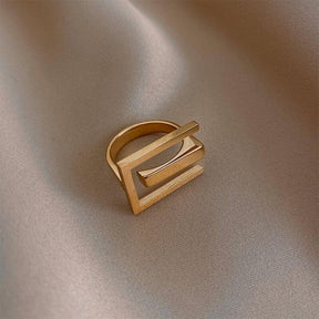 Anel Feminino Estilo Único Geométrico - Melly